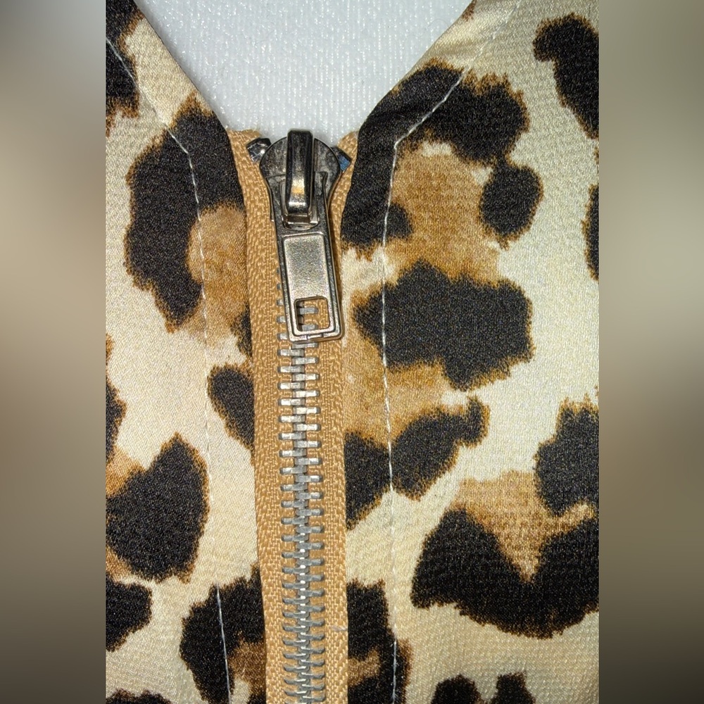 JODIFL SAMPLE piece Leopard Print Midi Dress NWOT best fits Small - Picture 6 of 9